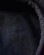 cauda | compact béret -wool line gray & navy