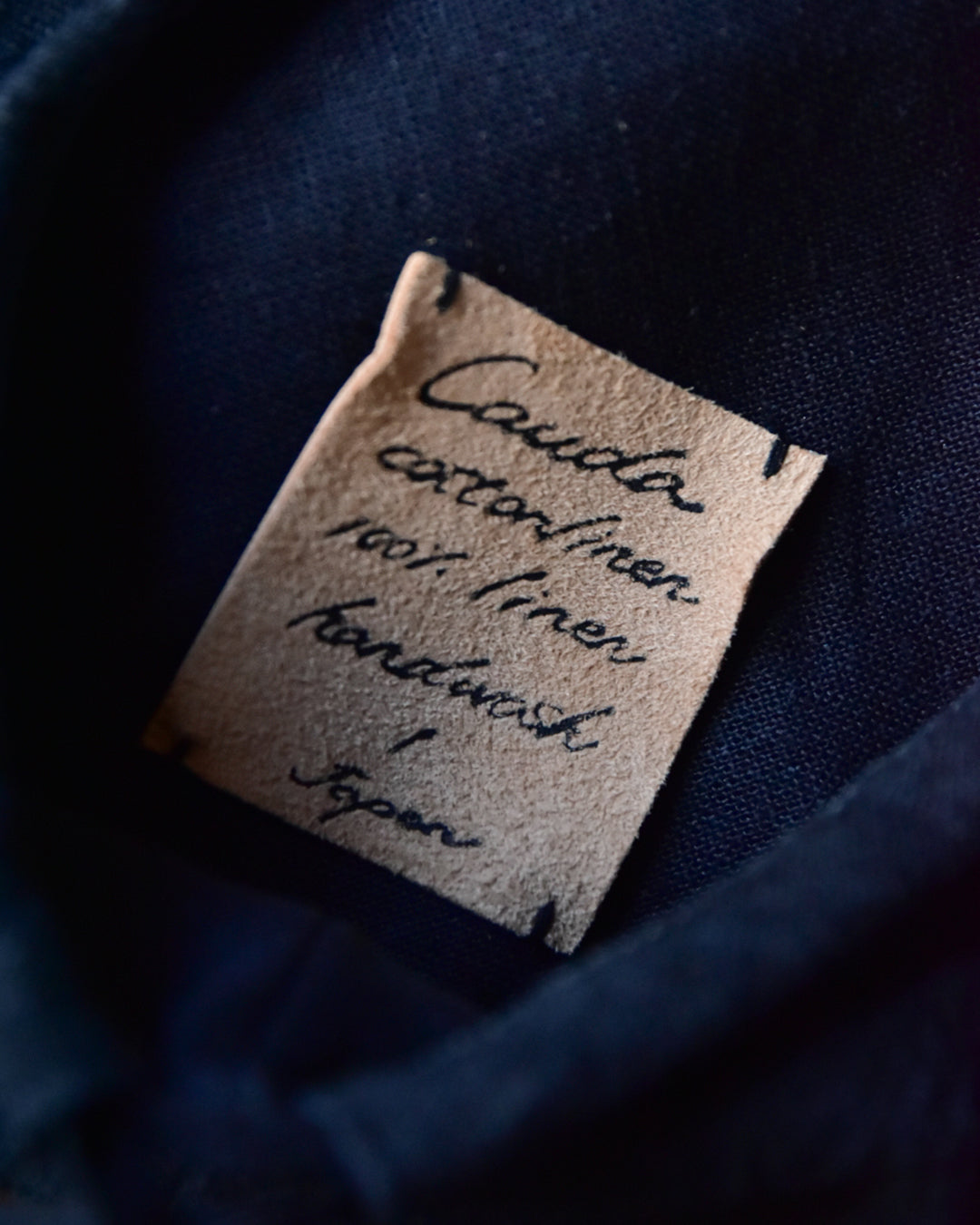 cauda / compact béret -1960s French vintage navy cotton line