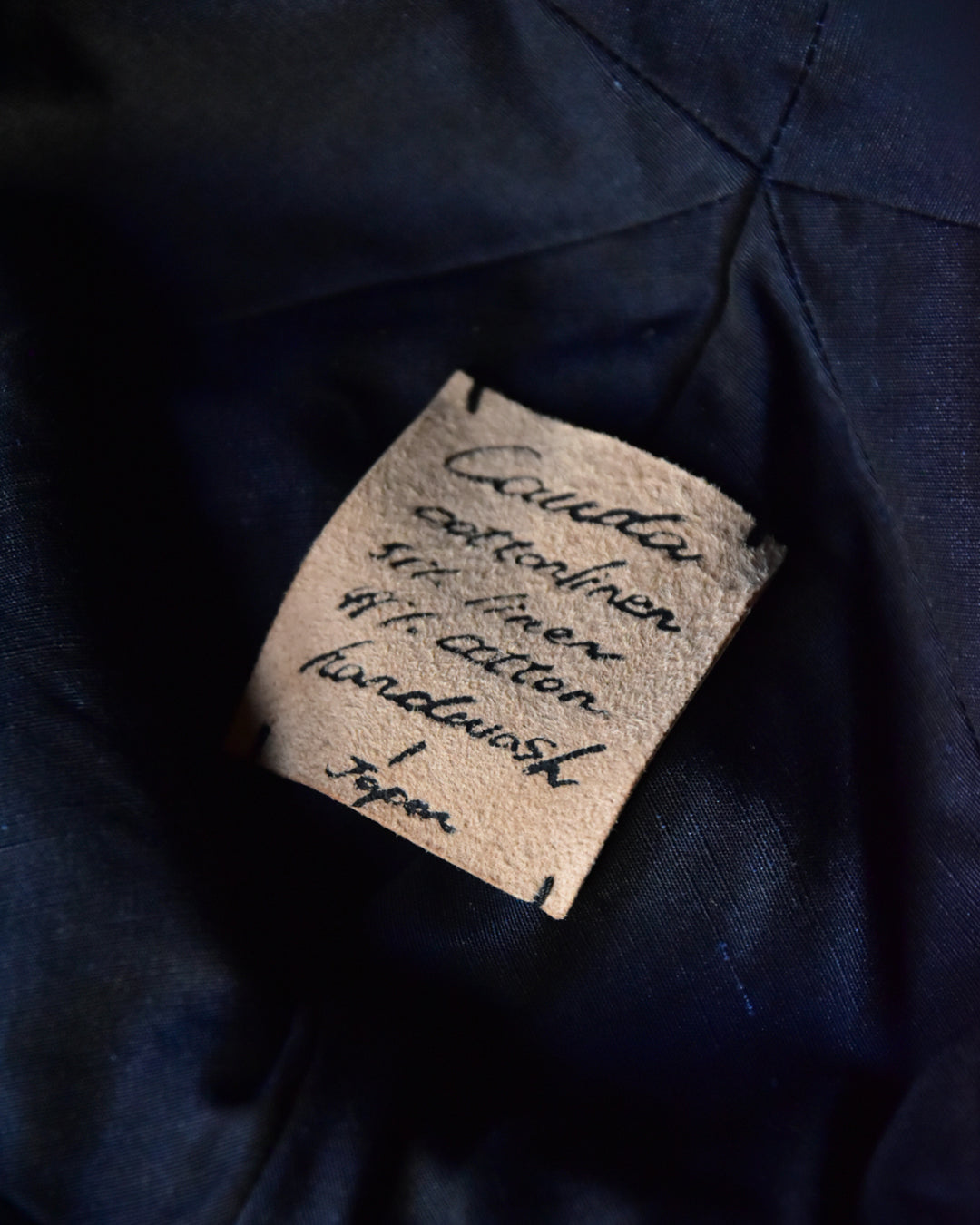 cauda / sailor -1960s French vintage navy cotton line