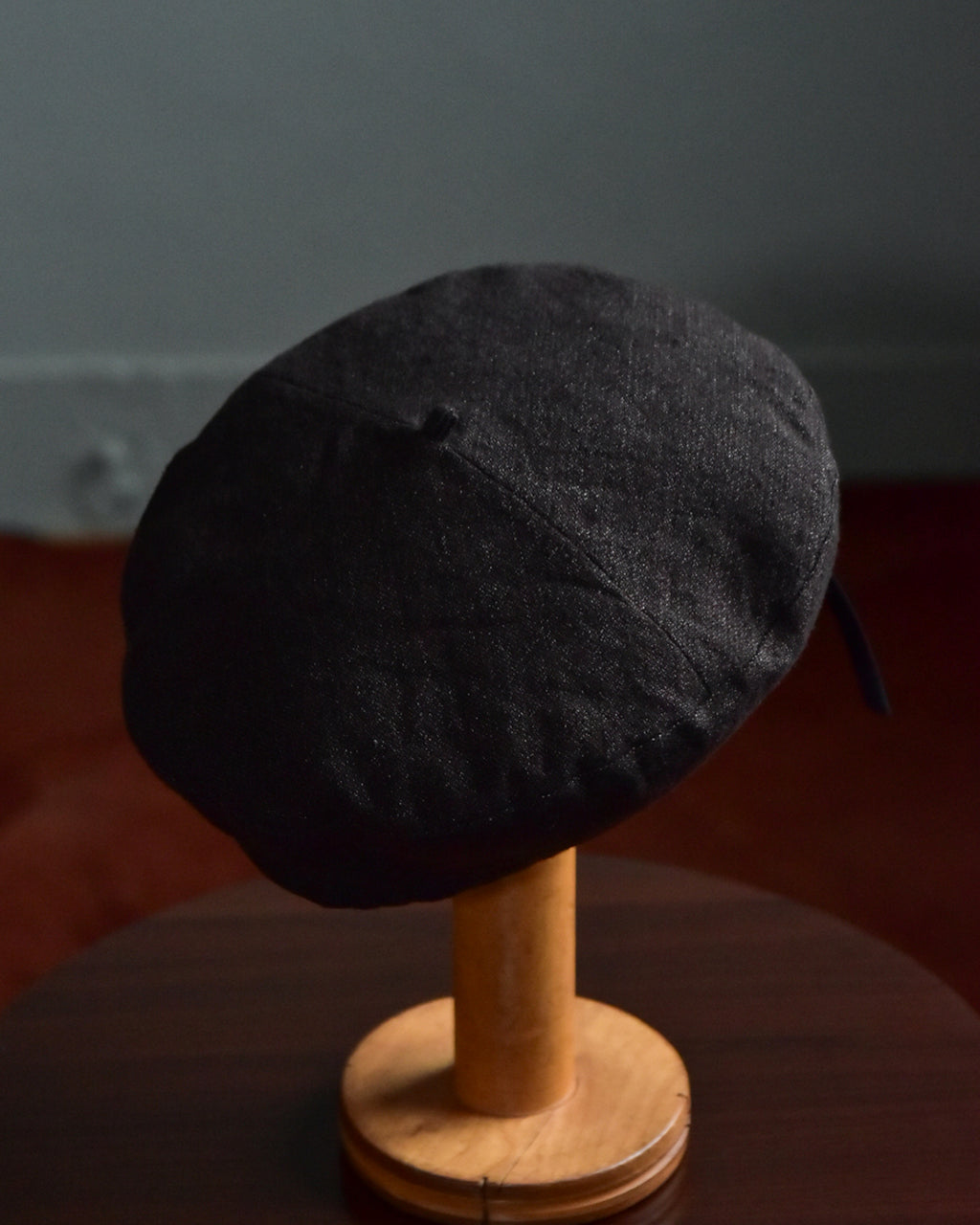 cauda | compact beret -cashmere linen