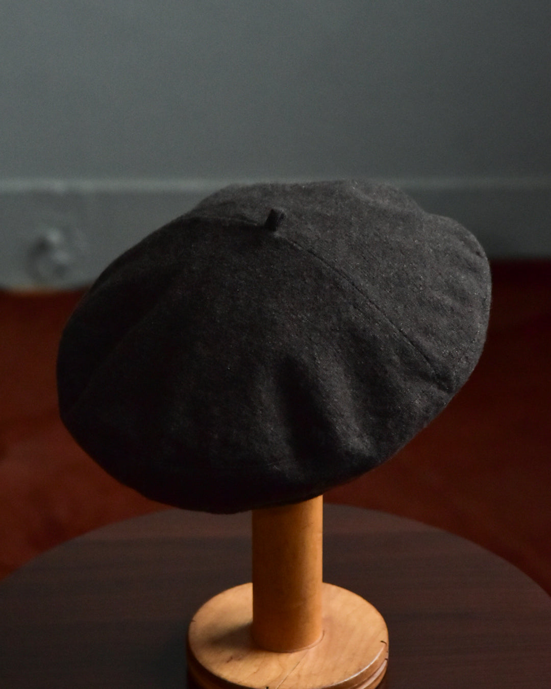 cauda / volume beret -dark brown khaki