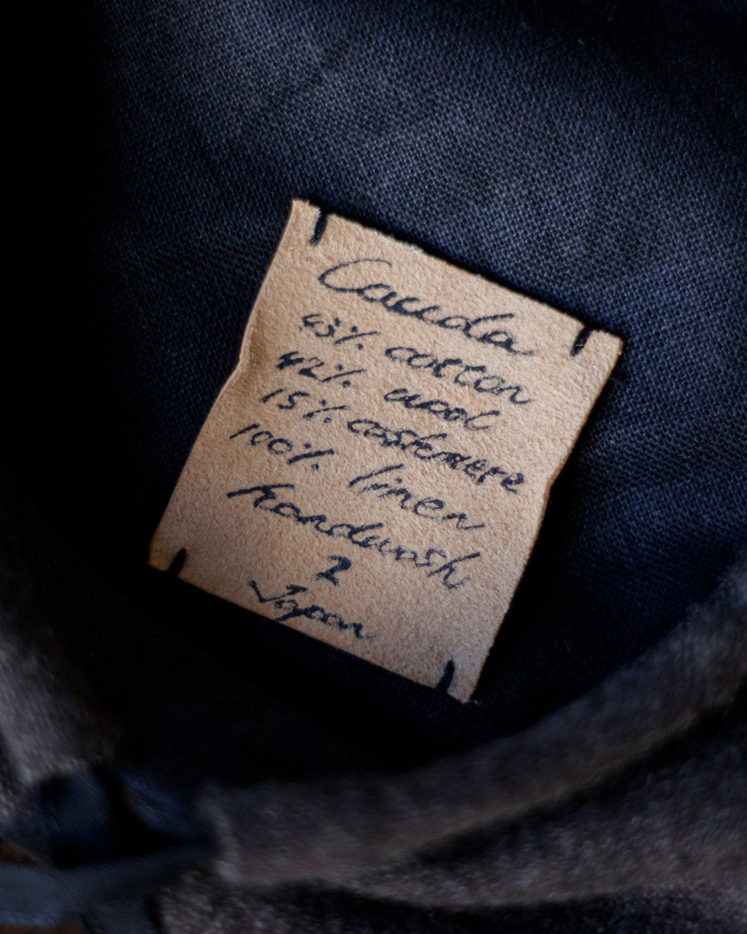 cauda / compact beret -dark brown khaki