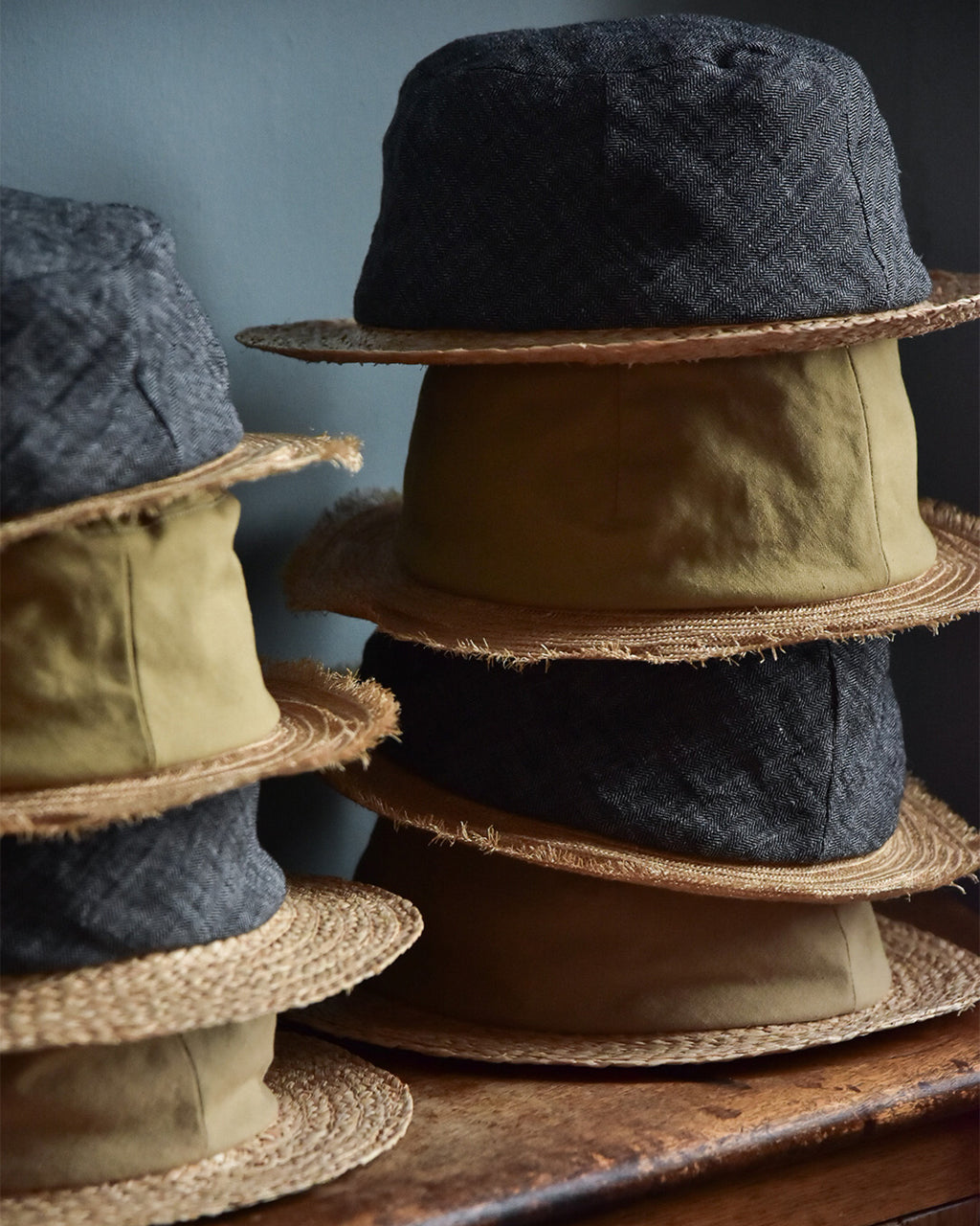 cauda | canotier 1950s French army BUS / raffia