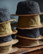 cauda | canotier 1950s French army BUS / raffia