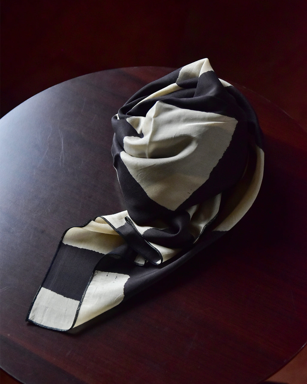 mills | Plaid Scarf - Charcoal Black -