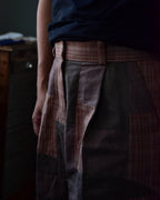 spomenik | Wide tuck pants 008 Brown size4
